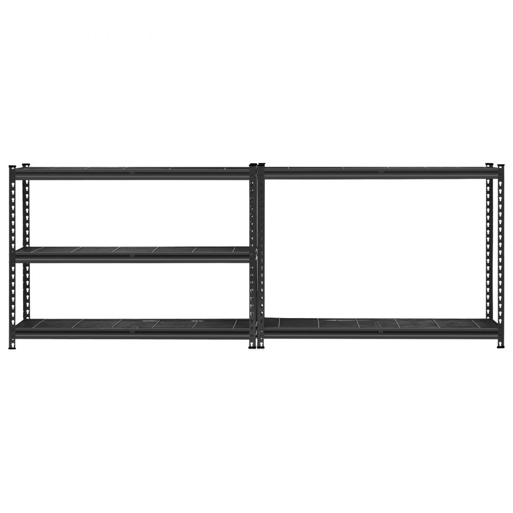 VEVOR Storage Shelves, 2500 lbs, 5 Tier Heavy Duty Garage Shelving, 18" D x 48" W x 72" H Adjustable Metal Shelves for Industrial Shelving Unit Utility Shelf, for Kitchen, Warehouse, Basement, Black