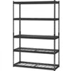 VEVOR Storage Shelves, 2500 lbs, 5 Tier Heavy Duty Garage Shelving, 18" D x 48" W x 72" H Adjustable Metal Shelves for Industrial Shelving Unit Utility Shelf, for Kitchen, Warehouse, Basement, Black