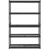 VEVOR Storage Shelves, 2500 lbs, 5 Tier Heavy Duty Garage Shelving, 18" D x 48" W x 72" H Adjustable Metal Shelves for Industrial Shelving Unit Utility Shelf, for Kitchen, Warehouse, Basement, Black