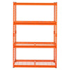 VEVOR Storage Shelves, 2400 lbs, 4 Tier Heavy Duty Garage Shelving, 20" D x 40" W x 60" H Adjustable Metal Shelves for Industrial Shelving Unit Utility Shelf, for Kitchen, Warehouse, Basement, Orange