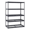 VEVOR Storage Shelves, 3000 lbs, 5 Tier Heavy Duty Garage Shelving, 24" D x 48" W x 72" H Adjustable Metal Shelves for Industrial Shelving Unit Utility Shelf, for Kitchen, Warehouse, Basement, Black