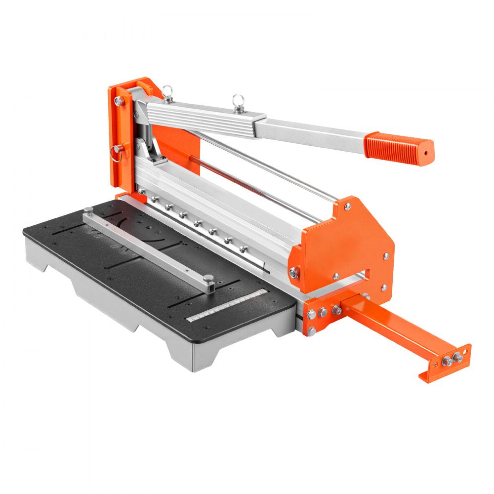 VEVOR 12 inch Vinyl Floor Cutter, 16mm Thick Laminate Flooring Cutter with Upgraded Labor-Saving Aluminum-Alloy Lever, Telescoping Support Plate, Cuts Engineered Wood, LVT, VCT, SPC, LVP, WPC