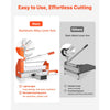 VEVOR 12 inch Vinyl Floor Cutter, 12mm Thick Laminate Flooring Cutter with Upgraded Labor-Saving Aluminum-Alloy Lever, Telescoping Support Plate, Cuts Certain Engineered Wood, LVT, VCT, SPC, LVP, WPC