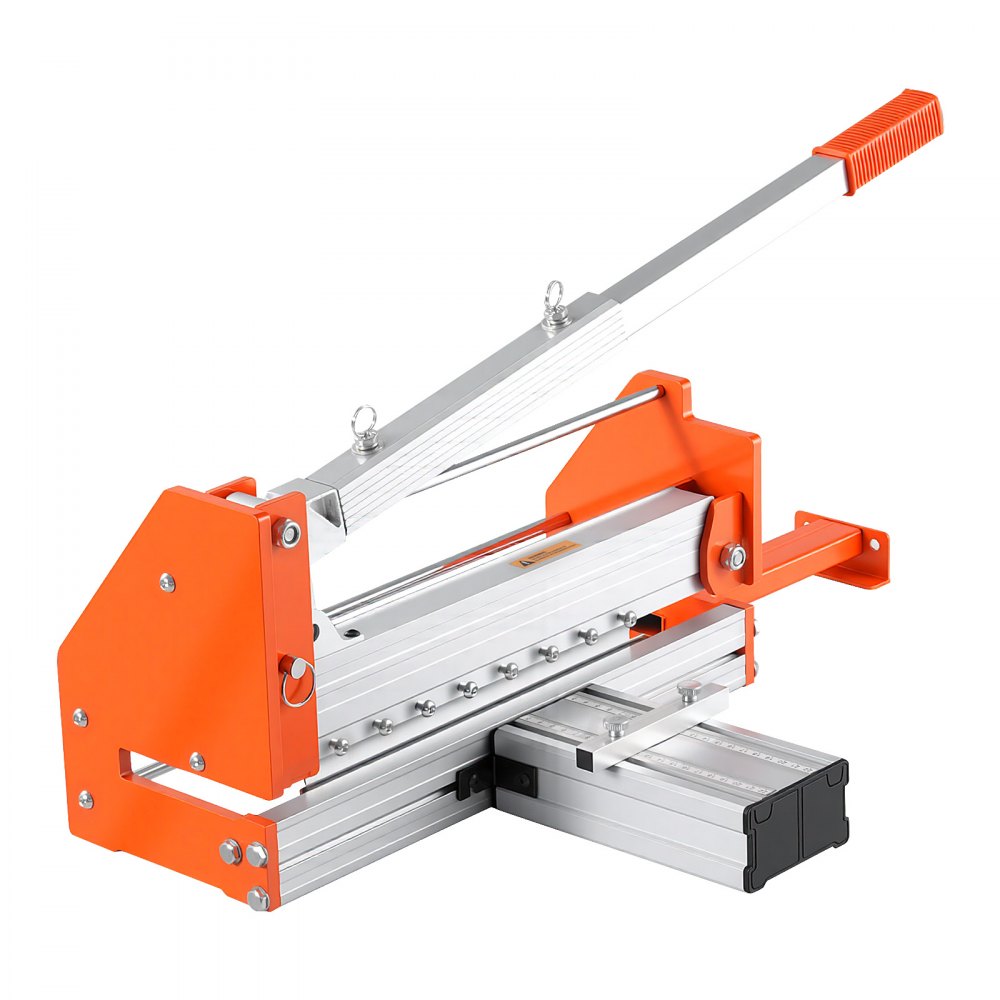 VEVOR 12 inch Vinyl Floor Cutter, 12mm Thick Laminate Flooring Cutter with Upgraded Labor-Saving Aluminum-Alloy Lever, Telescoping Support Plate, Cuts Certain Engineered Wood, LVT, VCT, SPC, LVP, WPC