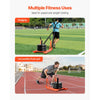 VEVOR Weight Sled, Steel Power Sled, Fitness Strength Training Sleds for Athletic Exercise Speed Improvement, Workout Fitness Equipment with Handle, Compatible with 1/2 in Weight Plates, Orange