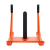 VEVOR Weight Sled, Steel Power Sled, Fitness Strength Training Sleds for Athletic Exercise Speed Improvement, Workout Fitness Equipment with Handle, Compatible with 1/2 in Weight Plates, Orange