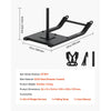 VEVOR Weight Sled, Steel Power Sled, Fitness Strength Training Sleds for Athletic Exercise Speed Improvement, Workout Fitness Equipment with Harness, Compatible with 1/2 in Weight Plates, Black