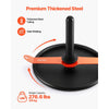 VEVOR Weight Sled, Steel Power Sled, Fitness Strength Training Sleds for Athletic Exercise Speed Improvement, Workout Fitness Equipment with Harness, Compatible with 2 in Weight Plate, Orange & Black