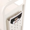 VEVOR Book Cart, 330 lbs Library Cart, 31.1" x 15.2" x 49.2" Rolling Book Cart, Single Sided L-Shaped Flat Shelves with 4-Inch Lockable Wheels for Home Shelves Office and School, Book Truck in White