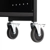 VEVOR Book Cart, 330 lbs Library Cart, 31.1" x 15.2" x 49.2" Rolling Book Cart, Single Sided L-Shaped Flat Shelves with 4-Inch Lockable Wheels for Home Shelves Office and School, Book Truck in Black