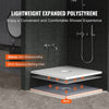 VEVOR Shower Curb Kit, 36"x36" Shower Pan Kit with 6.3" Central Drain, Lightweight EPS Shower Installation Kits with 2 Waterproof Cloths, Shower Pan Slope Sticks Fit for Bathroom
