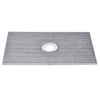 VEVOR Shower Curb Kit, 48"x72" Shower Pan Kit with 6.3" Central Drain, Lightweight EPS Shower Installation Kits with 2 Waterproof Cloths, Shower Pan Slope Sticks Fit for Bathroom