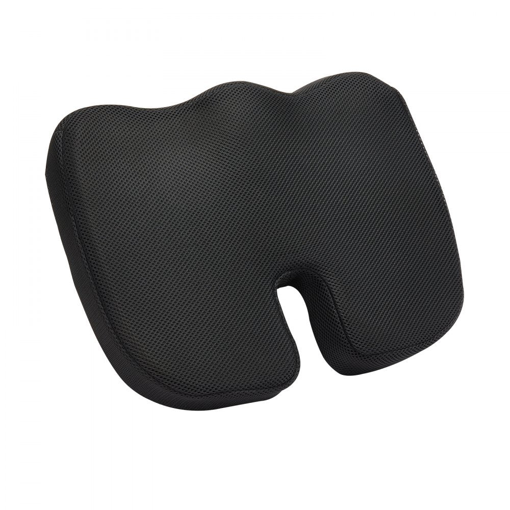 VEVOR Seat Cushion, Memory Foam Seat Chair Cushion for Pressure Relief, Soft & Breathable Wheelchair Seat Pad with Removable Cover for Travel, Office, Car, Airplane - Lightweight and Portable