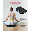 VEVOR Seat Cushion, Cooling Gel + Memory Foam Seat Cushion, Pressure-Relief Wheelchair Seat Pad with U-Shaped Cutout & Removable Cover, Lightweight and Portable for Travel, Car, Office, Airplane