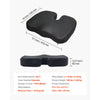 VEVOR Seat Cushion, Cooling Gel + Memory Foam Seat Cushion, Pressure-Relief Wheelchair Seat Pad with U-Shaped Cutout & Removable Cover, Lightweight and Portable for Travel, Car, Office, Airplane