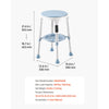 VEVOR Swivel Shower Chair 360 Degree, Height Adjustable Bath Seat for Inside Showers or Tubs, Non-Slip Rotating Bathtub Stool with Storage Tray for Elderly Disabled Injured, 350LBS Capacity