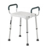 VEVOR Shower Chair with Armrest, 6-Level Height Adjustable Bath Seat for Inside Shower or Tubs, Non-Slip Bathroom Bathtub Chair for Elderly Disabled Injured, 400LBS Capacity