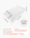 VEVOR Shower Pan detailed dimensions and specifications graphic (model D-3003C)