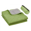 VEVOR Camping Blanket, Large Warm Stadium Blanket, Waterproof & Windproof, 330GSM Polyester Fleece, Flame Retardant, Great for Outdoors, Picnics, Hiking, Sports Events, Travel, 82" x 55", Bicolor
