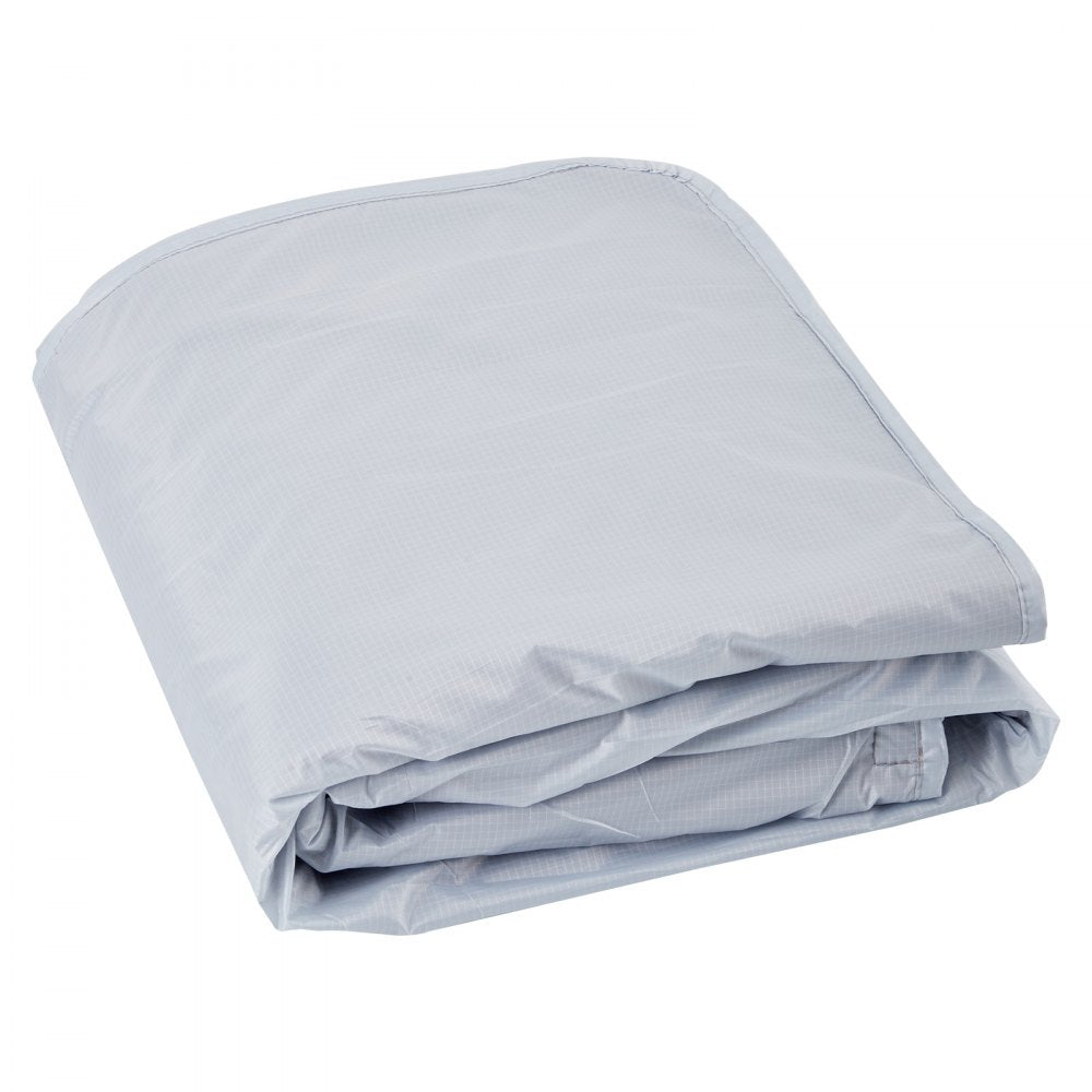 VEVOR Camping Blanket, Large Warm Wearable Stadium Blanket, Waterproof & Windproof, Polyester Fleece, Flame Retardant, Great for Outdoors, Picnics, Hiking, Sports Events, Travel, 79" x 59", Light Grey