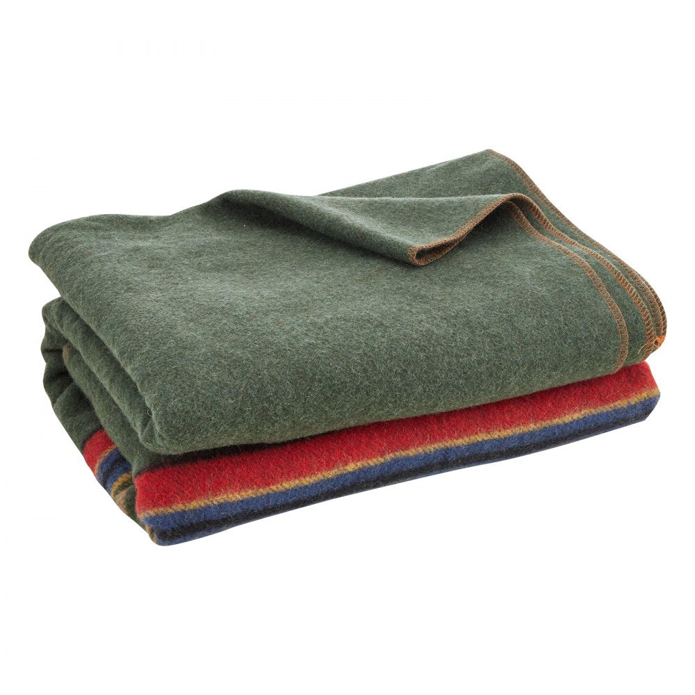 VEVOR Wool Camping Blanket, Large Warm Stadium Blanket, Waterproof & Windproof, Flame Retardant, Great for Outdoors, Picnics, Hiking, Sports Events, Travel, 64" x 88" (80% Wool), Texture Multicolor