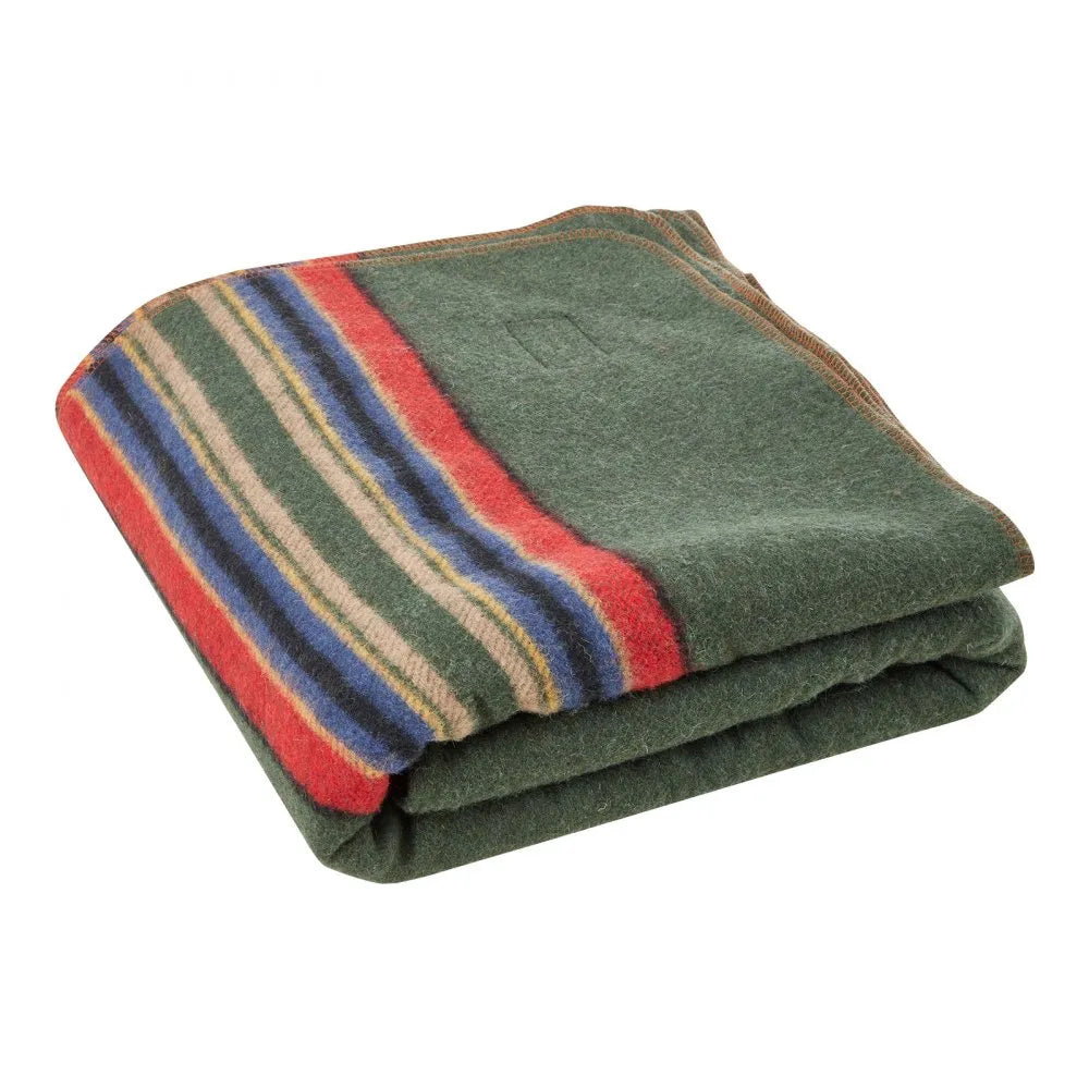 VEVOR Wool Camping Blanket, Large Warm Stadium Blanket, Waterproof & Windproof, Flame Retardant, Great for Outdoors, Picnics, Hiking, Sports Events, Travel, 64" x 88" (80% Wool), Texture Multicolor