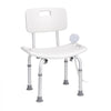 VEVOR Shower Chair, Shower Seat with Back, Adjustable Height Shower Stool, Shower Chair for Inside Shower Bathtub, Non-slip Bathroom Bench Bath Chair for Elderly Disabled Handicap, 350 lbs Capacity