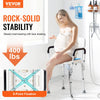 Shower Chair, 400 lbs Capacity, Shower Seat with Back, Adjustable Height Shower Stool, Shower Chair for Inside Shower Bathtub, Non-slip Bathroom Bench Bath Chair for Elderly Disabled Handicap