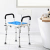 Shower Chair, 400 lbs Capacity, Shower Seat with Back, Adjustable Height Shower Stool, Shower Chair for Inside Shower Bathtub, Non-slip Bathroom Bench Bath Chair for Elderly Disabled Handicap