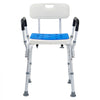 Shower Chair, 400 lbs Capacity, Shower Seat with Back, Adjustable Height Shower Stool, Shower Chair for Inside Shower Bathtub, Non-slip Bathroom Bench Bath Chair for Elderly Disabled Handicap