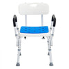Shower Chair, 400 lbs Capacity, Shower Seat with Back, Adjustable Height Shower Stool, Shower Chair for Inside Shower Bathtub, Non-slip Bathroom Bench Bath Chair for Elderly Disabled Handicap