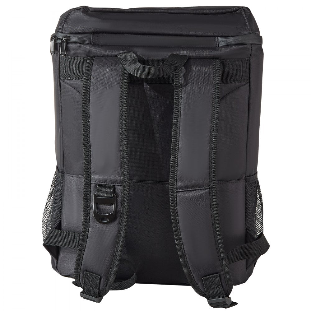 VEVOR Cooler Backpack, 28 Cans Backpack Cooler Leakproof, Waterproof Insulated Backpack Cooler, Lightweight Beach Cooler Bag with Shoulder Padding and Mesh Pocket for Hiking, Camping, BBQ, Black