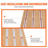 VEVOR PEX Heat Transfer Plates 2 ft, Radiant Heat Plates for 3/4" PEX Pipe, Durable Aluminum & Easy Trimming and Install Underfloor Heat Tubing Plates, Perfect for Wooden Floors (200pcs)