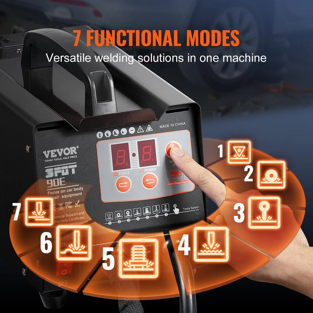 VEVOR 7 functional modes control panel feature image