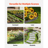 VEVOR Metal Landscape Edging, 10 Packs 60 in Rust-Resistant Aluminum Alloy Landscape Edging, Bendable Garden Edging Border, Heavy Duty Lawn Edging Fence for Flower Bed Yard Pathway