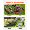 VEVOR Metal Landscape Edging, 8 Packs 72 in Rust-Resistant Aluminum Alloy Landscape Edging, Bendable Garden Edging Border, Heavy Duty Lawn Edging Fence for Flower Bed Yard Pathway