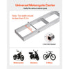 VEVOR Motorcycle Carrier, 400 lbs Capacity, Heavy Duty Aluminum Hitch Mount Rack with 47in Loading Ramp, Straps & Stabilizer, Scooter Dirt Bike Trailer Hauler for Car Truck with 2-Inch Hitch Receiver