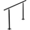 VEVOR Outdoor Stair Railing Kit, 3 FT Handrails 1-3 Steps, Adjustable Angle Black Aluminum Stair Hand Rail for The Elderly, Handrails for Outdoor Steps