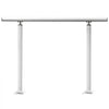 VEVOR Outdoor Stair Railing Kit, 4 FT Handrails 1-4 Steps, Adjustable Angle White Aluminum Stair Hand Rail for The Elderly, Handrails for Outdoor Steps