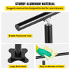 VEVOR Outdoor Stair Railing Kit, 4 FT Handrails 1-4 Steps, Adjustable Angle Black Aluminum Stair Hand Rail for The Elderly, Handrails for Outdoor Steps