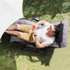 VEVOR Zero Gravity Chair, 33 inch Zero Gravity Recliner Lounge Chair for Indoor and Outdoor, Adjustable Anti Gravity Chair with Cushion, Headrest, Footrest, and Cupholder, 500 lbs, Gray