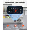 VEVOR Refrigerated Countertop Prep Unit Condiment Prep Station 22 QT ETL, for Commercial Restaurant Salad Bar, 160W, with 2 x 1/3 & 4 x 1/6 Pans, Auto Defrost, Temp Control, Stainless Steel Cover