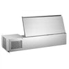 VEVOR Refrigerated Countertop Prep Unit Condiment Prep Station 22 QT ETL, for Commercial Restaurant Salad Bar, 160W, with 2 x 1/3 & 4 x 1/6 Pans, Auto Defrost, Temp Control, Stainless Steel Cover