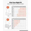 VEVOR Handrails for Outdoor Steps, 3-4 Step Aluminum Stair Hand Rail Kit, White Round Tube Stair Railings for Seniors, Concrete Steps, Porch, Deck, Heavy-Duty with Decorative Cover & Installation Kit
