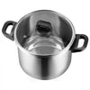 VEVOR Pressure Cooker, 12Qt Pressure Cooker Stainless Steel, Pressures Canner with Steaming Rack, Tempered Glass Lid, Three Pressures Settings for Meat, Beans, Rice, Soup, Sauces, Cook up to 100 kPa