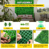 VEVOR Artificial Boxwood Panels, 16 PCS 20\"x20\" Boxwood Hedge Wall Panels, PE Artificial Grass Backdrop Wall 1.6\", Privacy Hedge Screen for Decoration of Outdoor, Indoor, Garden, Fence, and Backyar