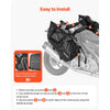 VEVOR Motorcycle Saddlebags, 28 L (14 L x 2) Large Capacity Side Saddle Bags Compatible with Most Motorcycles, Waterproof Outdoor Sports Motorbike Luggage Storage Shoulder Bag with Bottom Strap, Black