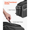 VEVOR Motorcycle Saddlebag, 30 L (15 L x 2) Large Capacity Side Saddle Bag with Waterproof Rain Cover and Straps, Compatible with Most Motorcycles, Outdoor Sports Motorbike Luggage Storage Bag, Black