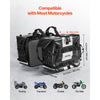 VEVOR Motorcycle Saddlebag, 56 L (28 L x 2) Large Capacity Side Saddle Bag Compatible with Most Motorcycles, Waterproof Fabric Outdoor Sports Motorbike Luggage Storage with Detachable Inner Bag, Black