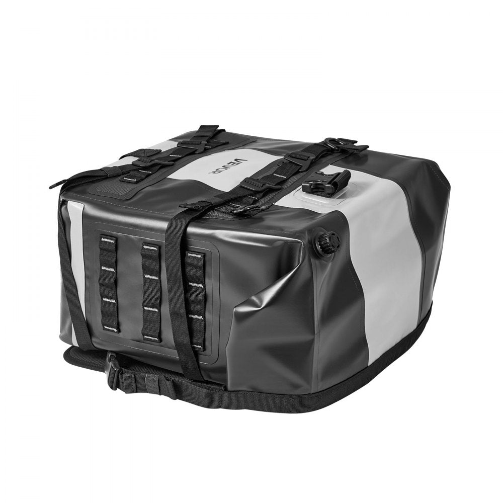 VEVOR Motorcycle Saddlebag, 56 L (28 L x 2) Large Capacity Side Saddle Bag Compatible with Most Motorcycles, Waterproof Fabric Outdoor Sports Motorbike Luggage Storage with Detachable Inner Bag, Black
